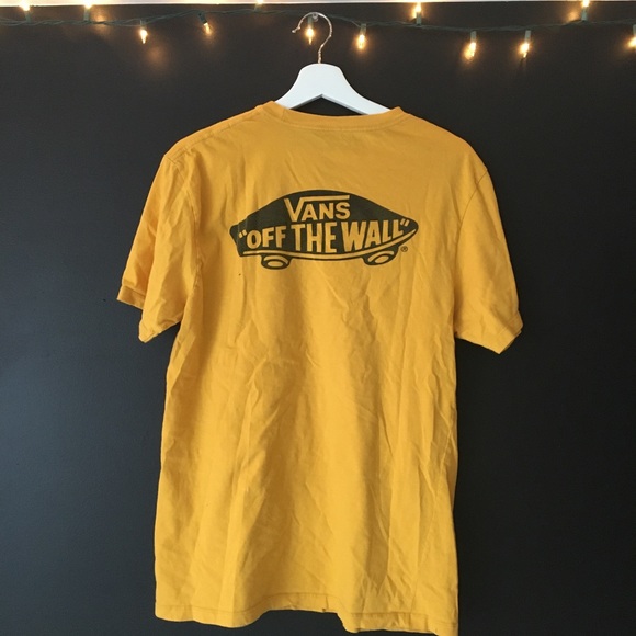 Yellow Vans Oversized Tee Shirt with pocket - Picture 2 of 5